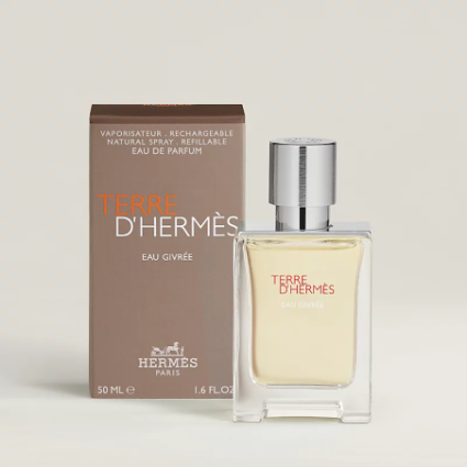 "Hermès Terre d'Hermès Eau Givrée: A fresh, icy, woody, citrus."