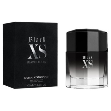 "Paco Rabanne Black XS Excess: A bold, woody, aromatic, intense."