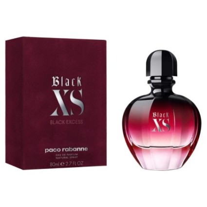 "Paco Rabanne Black XS for Her: A sweet, fruity, dark, vanilla."