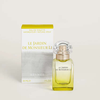 "Hermès Un Jardin de Monsieur Li: A crisp, citrus, jasmine, zen."