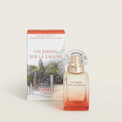 "Hermès Un Jardin sur la Lagune: A floral, woody, marine, airy."