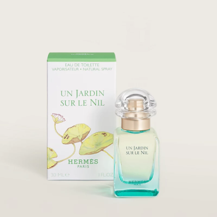 "Hermès Un Jardin sur le Nil: A green, fruity, mango, fresh."