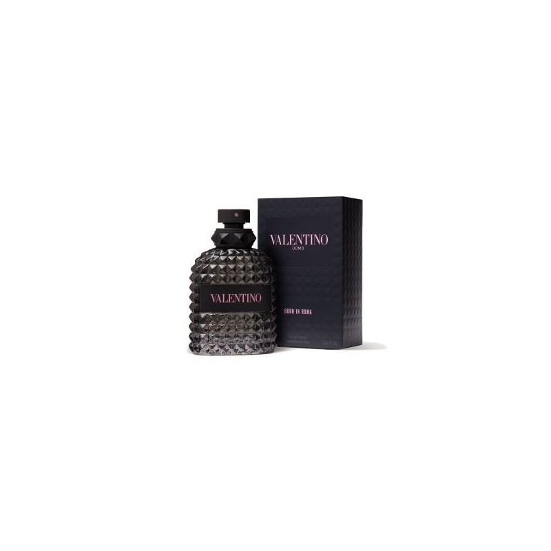 "Valentino Uomo Born In Roma: A fresh, woody, spicy, violet." "Valentino Uomo Born In Roma: A fresh, woody, spicy, violet."