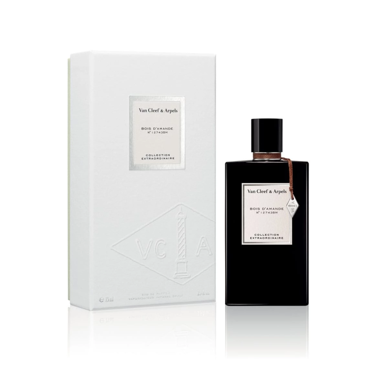 "VCA Bois d'Amande: A soft, woody, vanilla, almond scent." "VCA Bois d'Amande: A soft, woody, vanilla, almond scent."