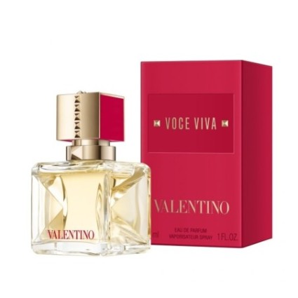 "Valentino Voce Viva: A modern, floral, citrus, vanilla, musky."