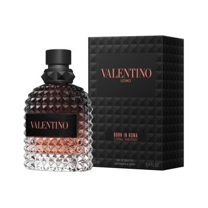 "Valentino Born In Roma Coral Fantasy Homme: A fresh, aromatic, woody, vibrant."