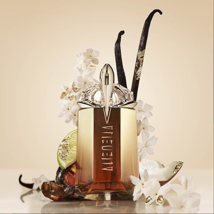 "Mugler Alien Goddess Intense: A warm, vanilla, jasmine, solar."