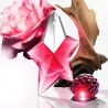 "Mugler Angel Nova: A vibrant, fruity, woody, rose, modern."