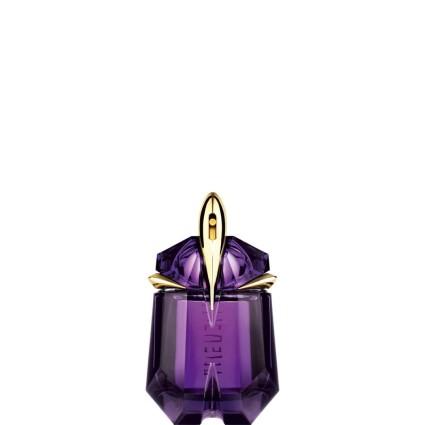 "Mugler Alien Rechargeable: A powerful, jasmine, woody, amber."